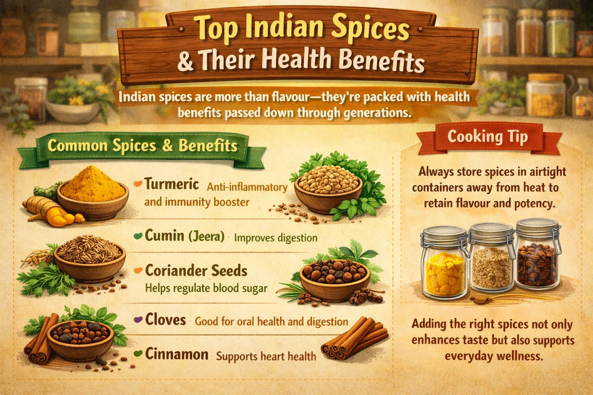 Top Indian Spices & Their Health Benefits