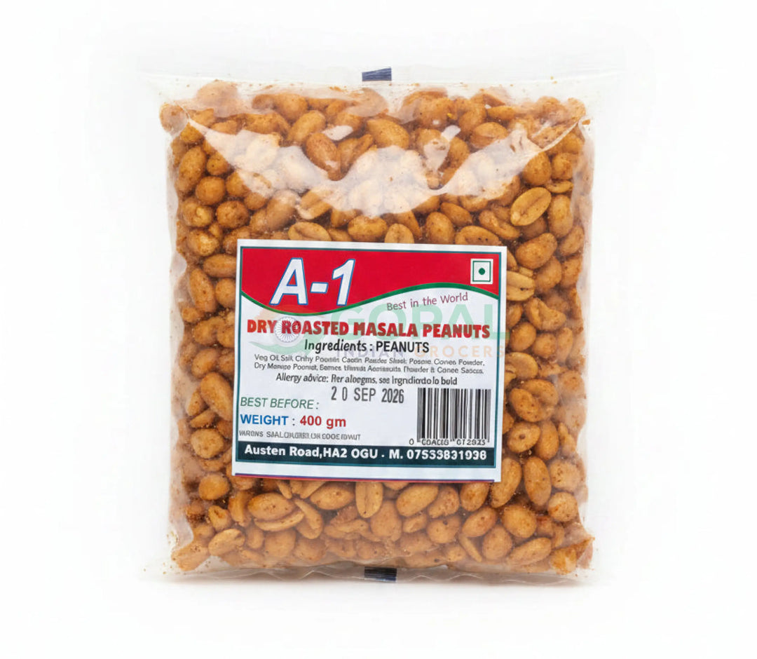 A1 Dry Roasted Masala Peanuts 400g - Peanuts