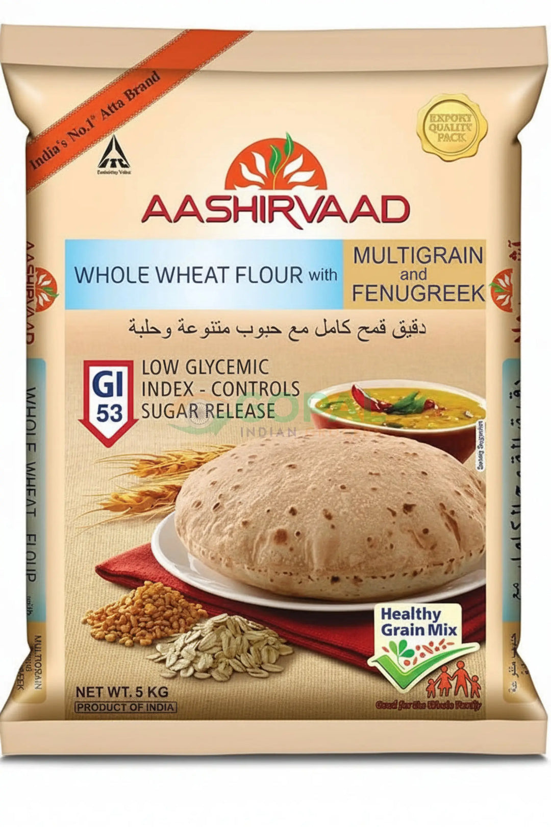 Aashirvaad Multigrain with Fenugreek 5Kg - Chappati Flour