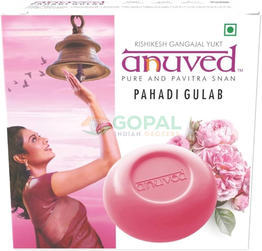 Anuved Pahadi Gulab Soap 125g - Body Care