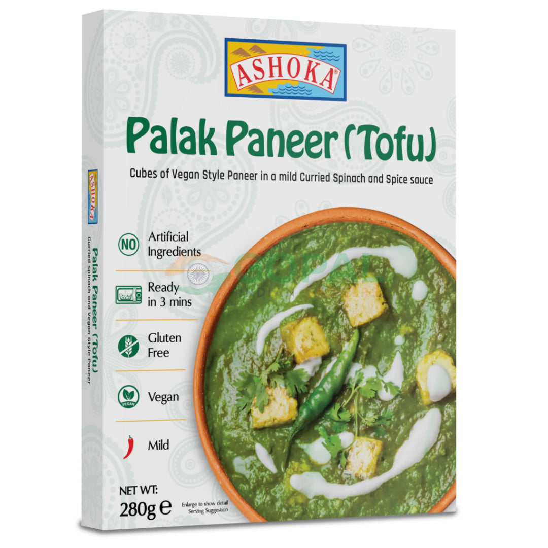 Ashoka Heat & Eat Palak Paneer 280g - Ready Meals