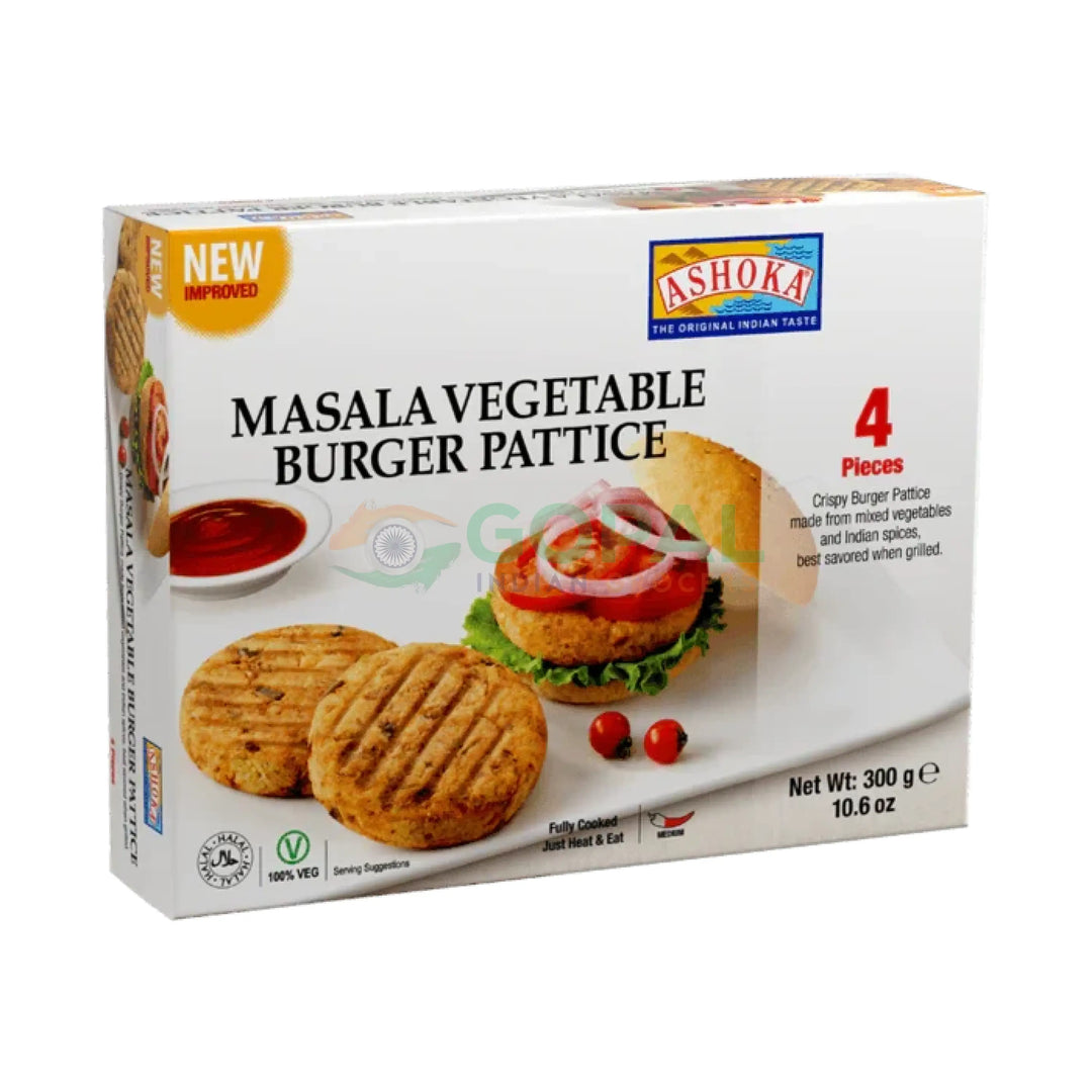 Ashoka Masala Veg Burger Pattice 300g - Frozen Snacks