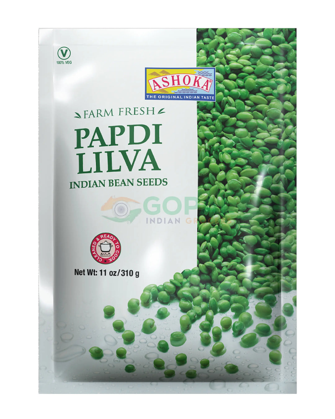 Ashoka Papdi Lilva (Surti Papdi Beans) 310g - Frozen Fruits & Vegetables