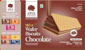 ATUL Wafer Biscuit Chocolate 30g - Biscuits & Cookies
