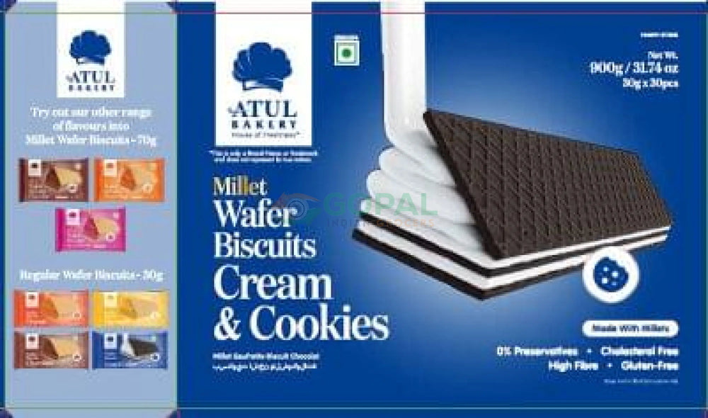 ATUL Wafer Biscuit Cream & Cookies 30g - Biscuits & Cookies