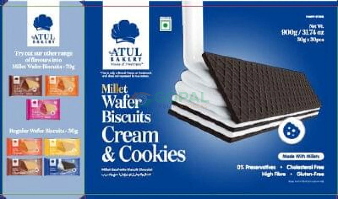 ATUL Wafer Biscuit Cream & Cookies 30g - Biscuits & Cookies