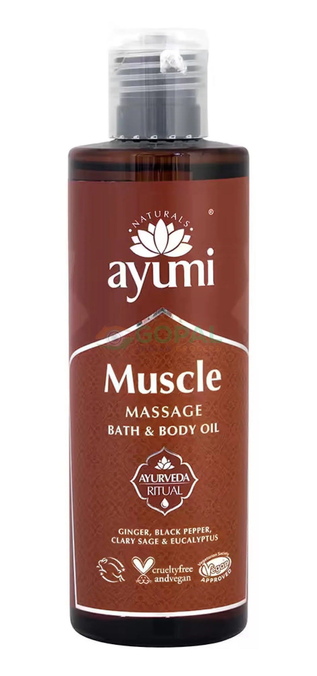 Ayumi Muscle Blend Massage Oil 250ml - Body Care