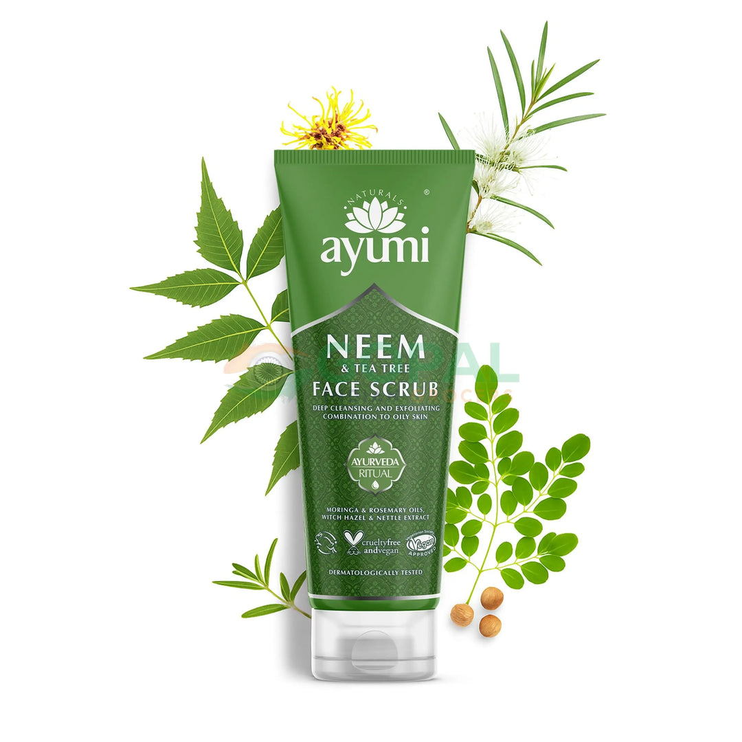 Ayumi Neem & Tea Tree Face Scrub 100ml - Body Care