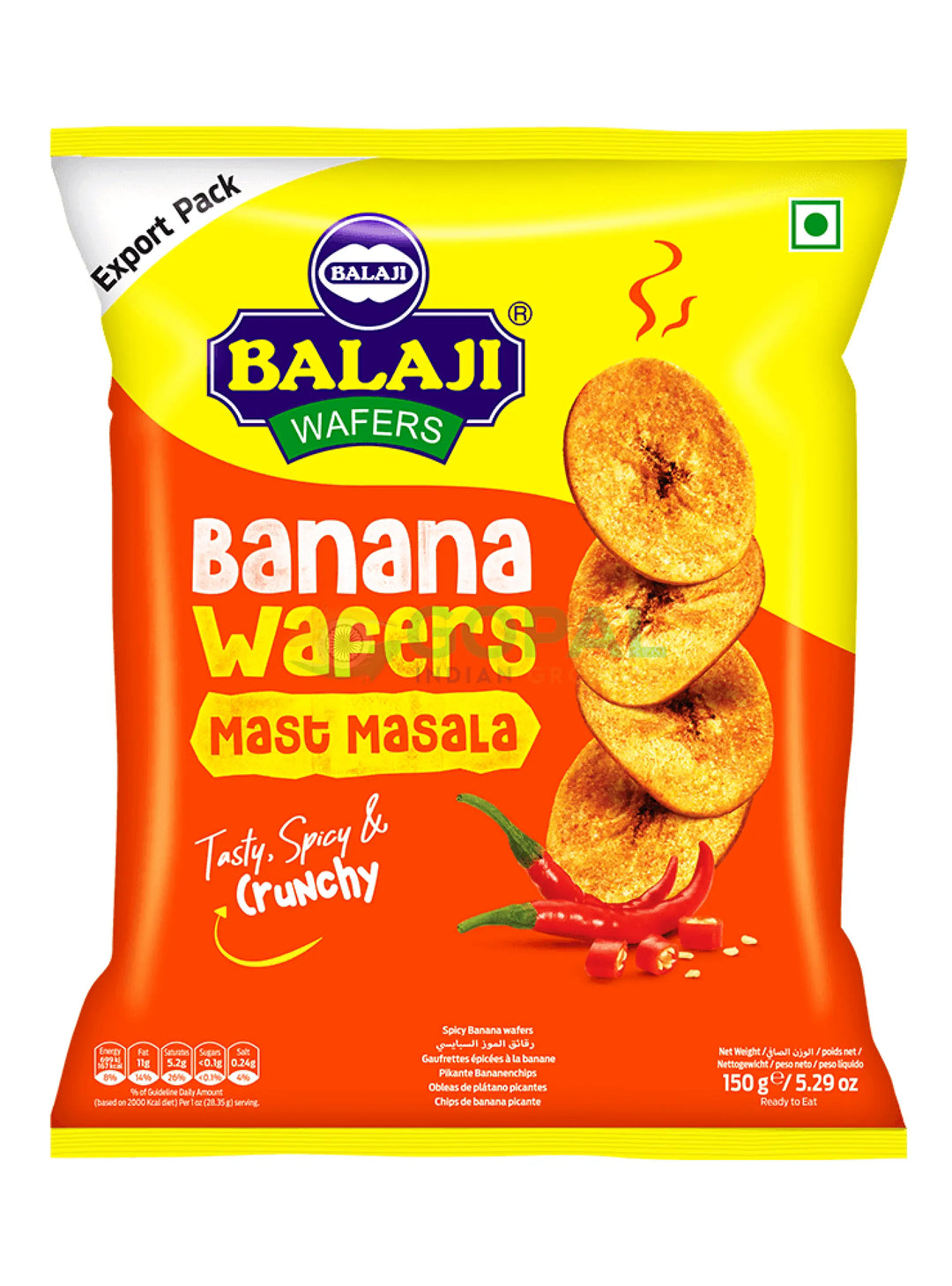 Balaji Banana Mast Masala 150g - Farali Snacks