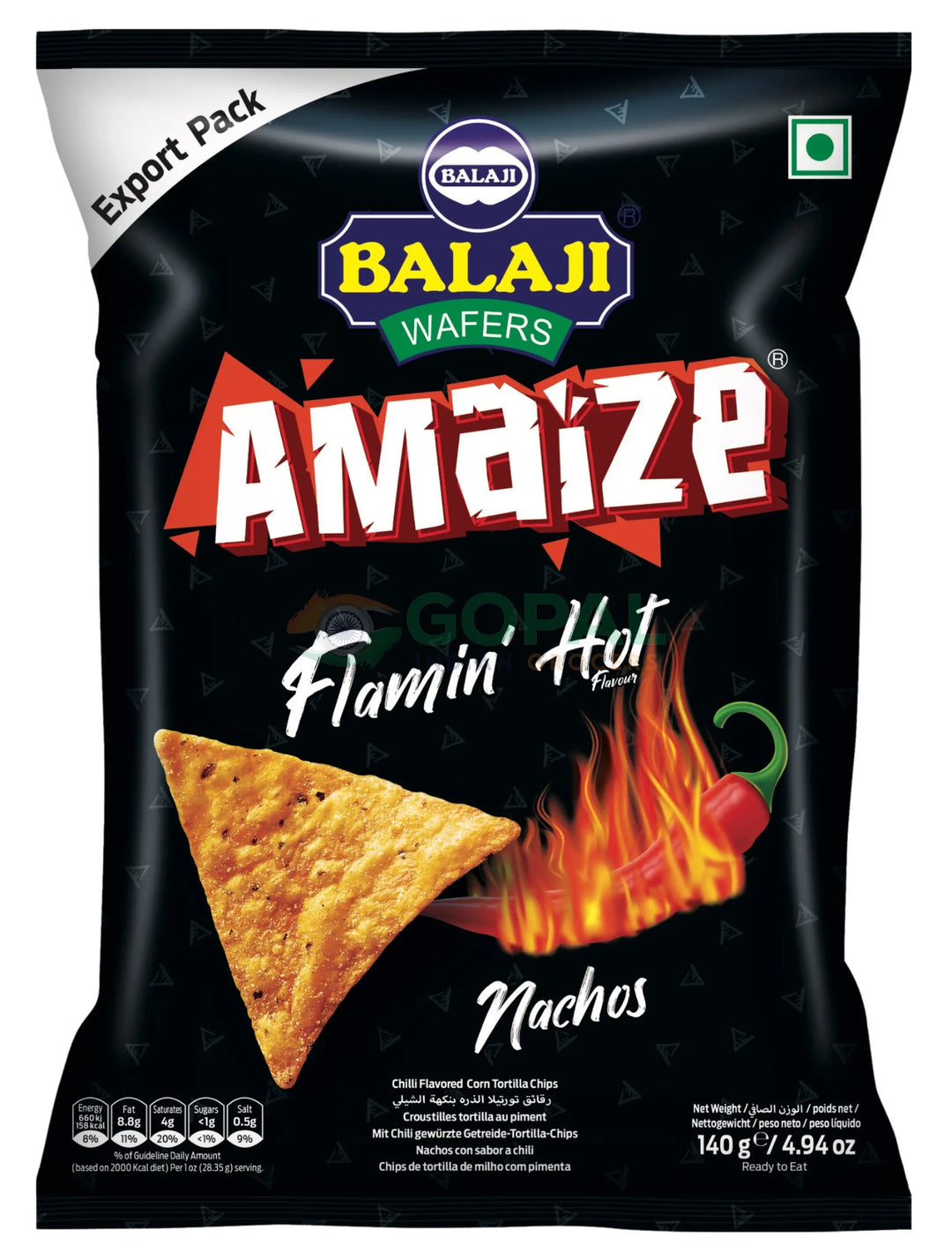 Balaji Flamin Hot Nachos 140g - Numkeen Mix