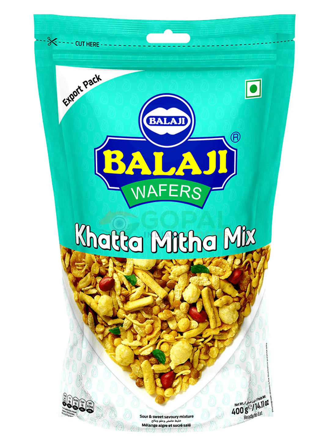 Balaji Khatta Meetha Mix 400g - Numkeen Mix