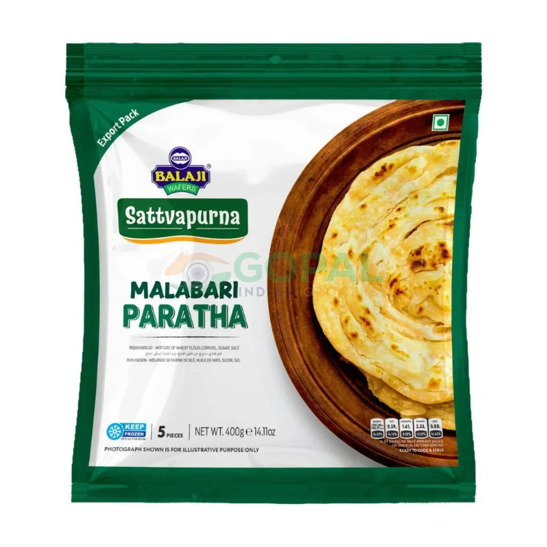 Balaji Malabari Paratha 400g - Parathas Chapatties & Naan