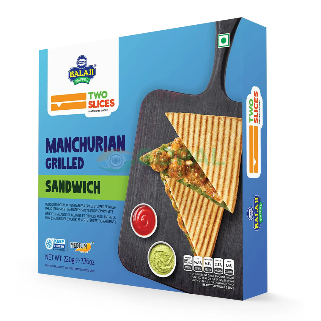 Balaji Manchurian Grilled Sandwich 220g - Frozen Snacks