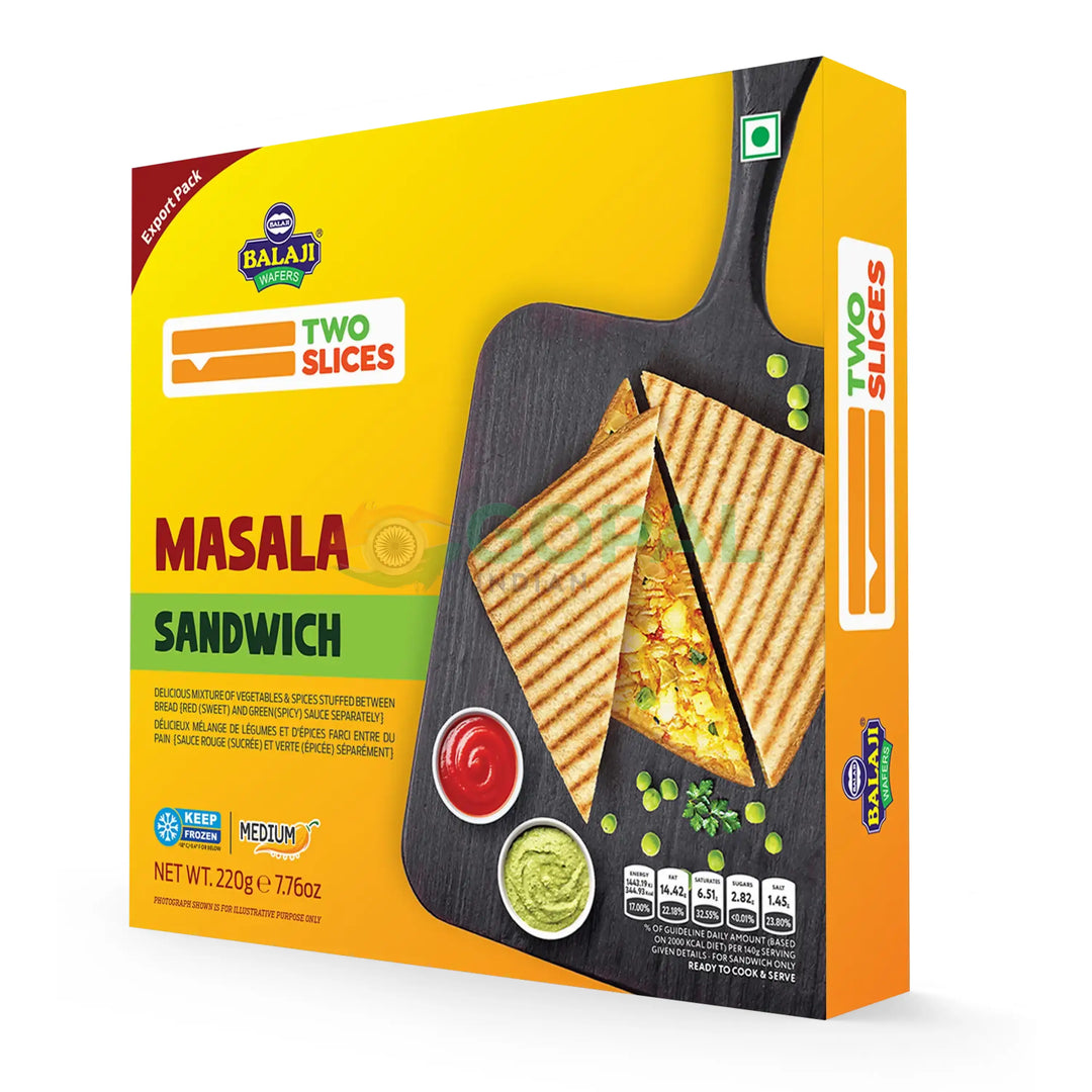Balaji Masala Sandwich 220g - Frozen Snacks