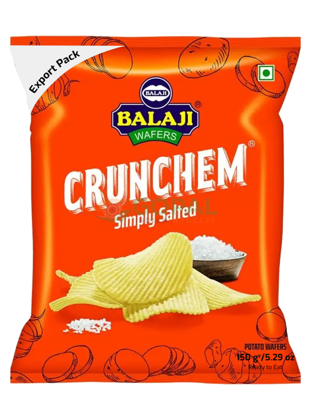 Balaji Simply Salted 150g - Farali Snacks