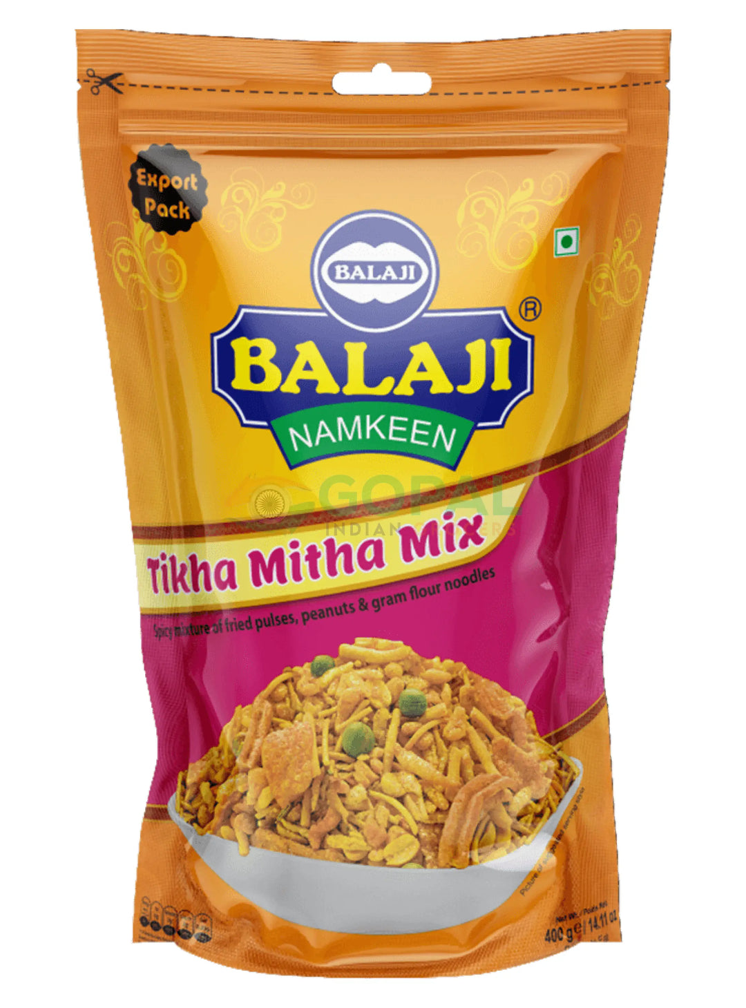 Balaji Tikha Mitha Mix 400g - Numkeen Mix