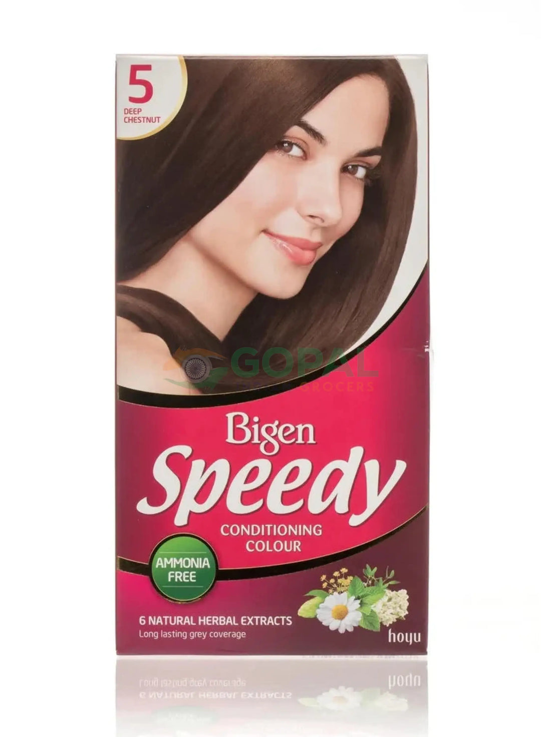 Bigen Women’s Speedy Colour (5) Deep Chestnut 80g - Hair Color