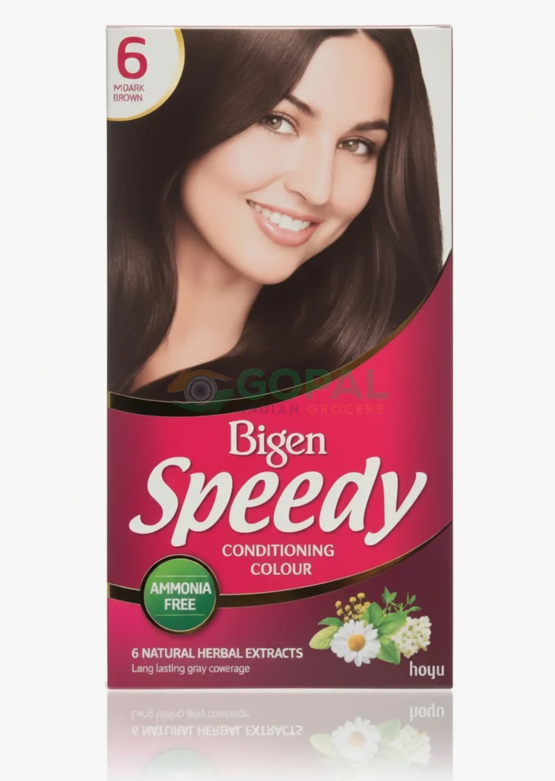 Bigen Women’s Speedy Colour (6) Medium Brown 80g - Hair Color