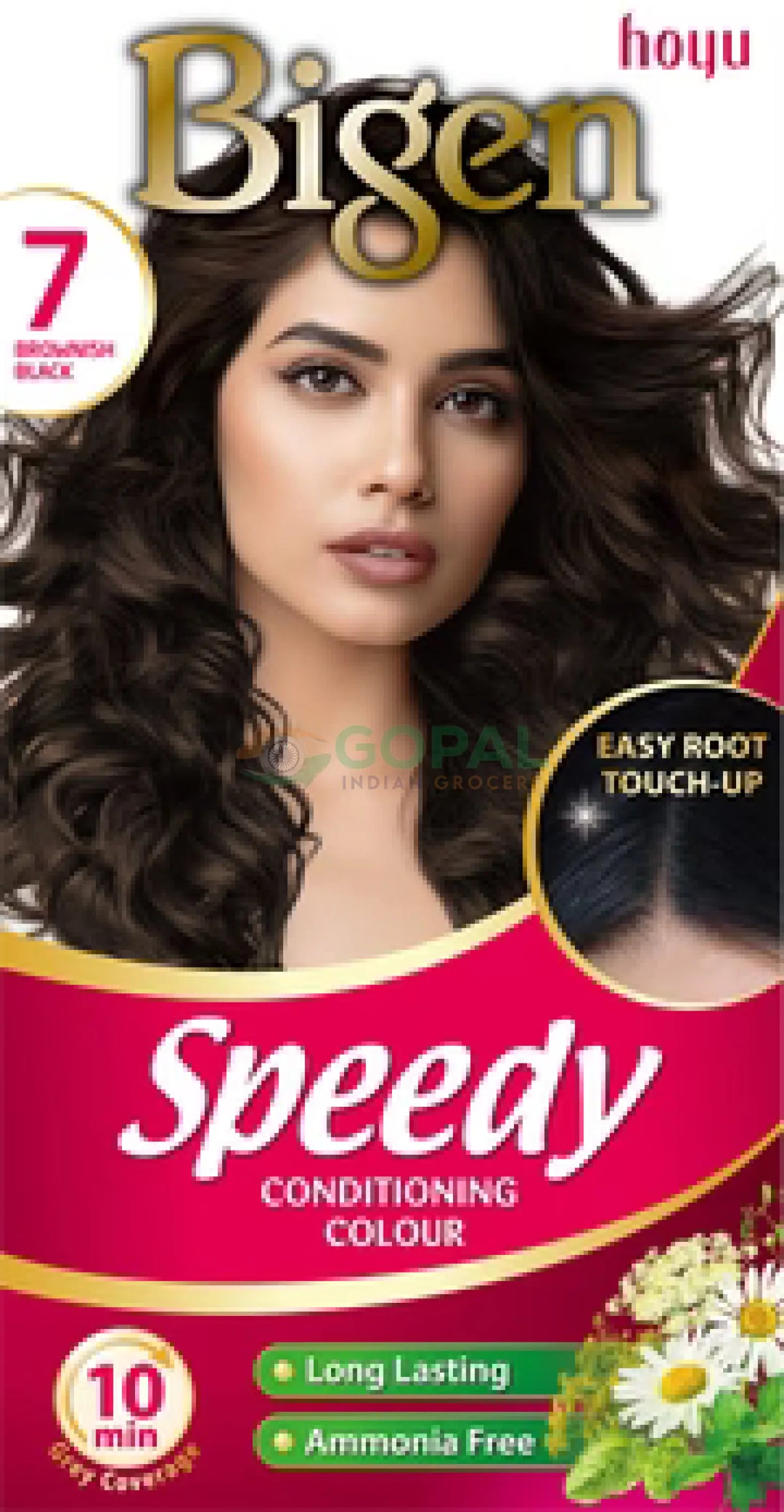 Bigen Women’s Speedy Colour (7) Brown Black 80g - Hair Color