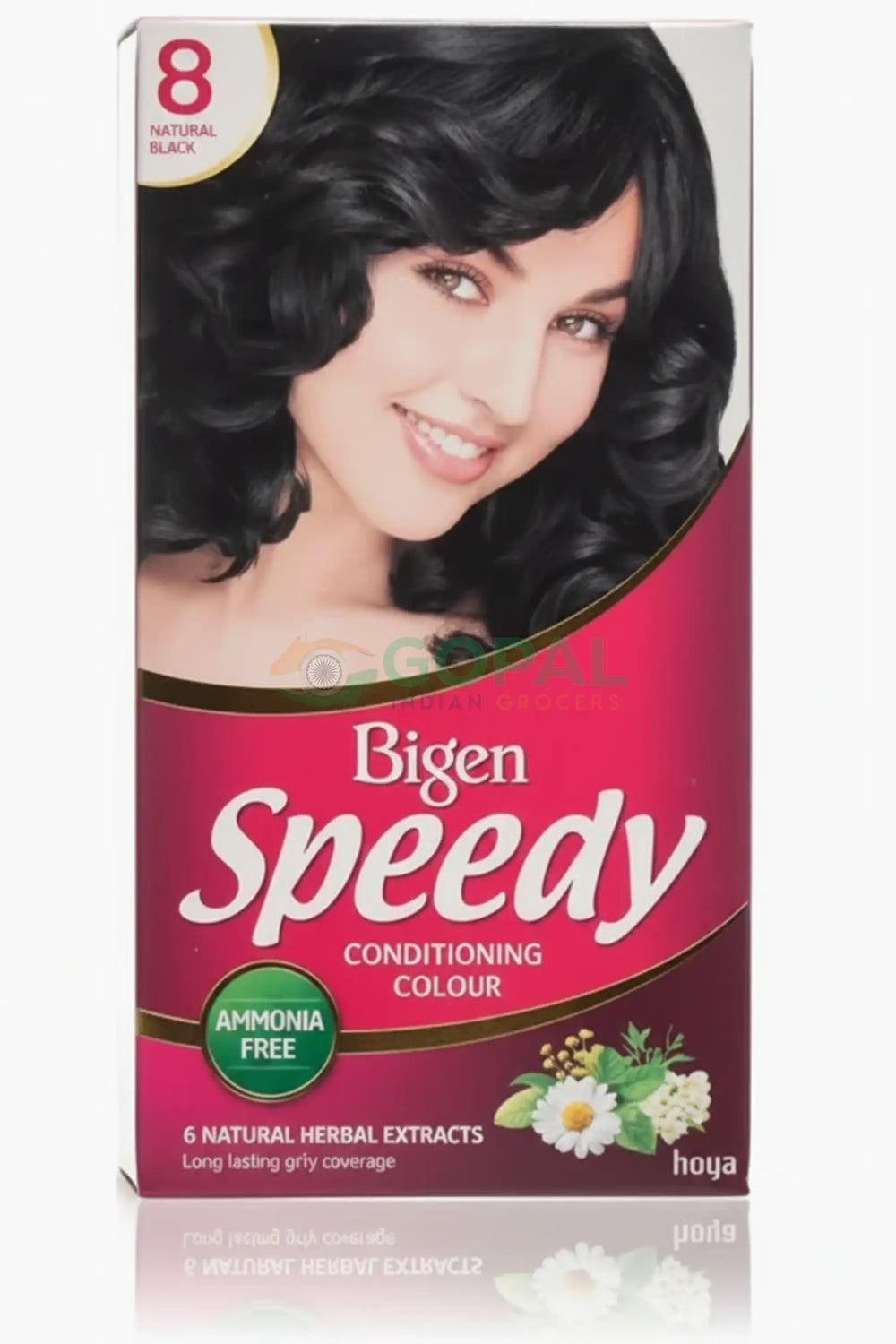 Bigen Women’s Speedy Colour (8) Natural Black 80g - Hair Color