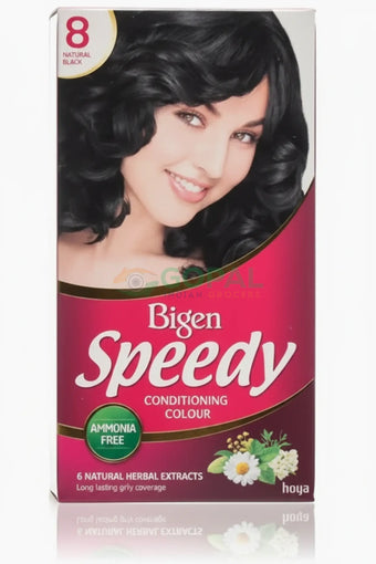 Bigen Women’s Speedy Colour (8) Natural Black 80g - Hair Color