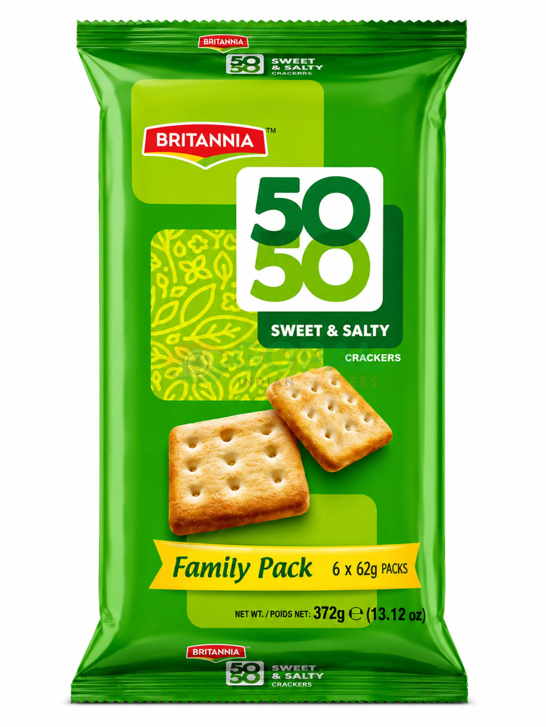 Britannia 50-50 Sweet & Salty Crackers 372g - Biscuits & Cookies
