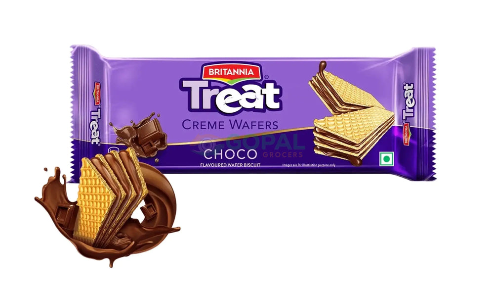 Britannia Treat Wafer Biscuits Chocolate 150g - Biscuits & Cookies