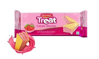 Britannia Treat Wafer Biscuits Strawberry 150g - Biscuits & Cookies