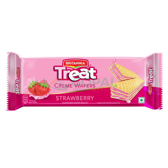 Britannia Treat Wafer Biscuits Strawberry 150g - Biscuits & Cookies