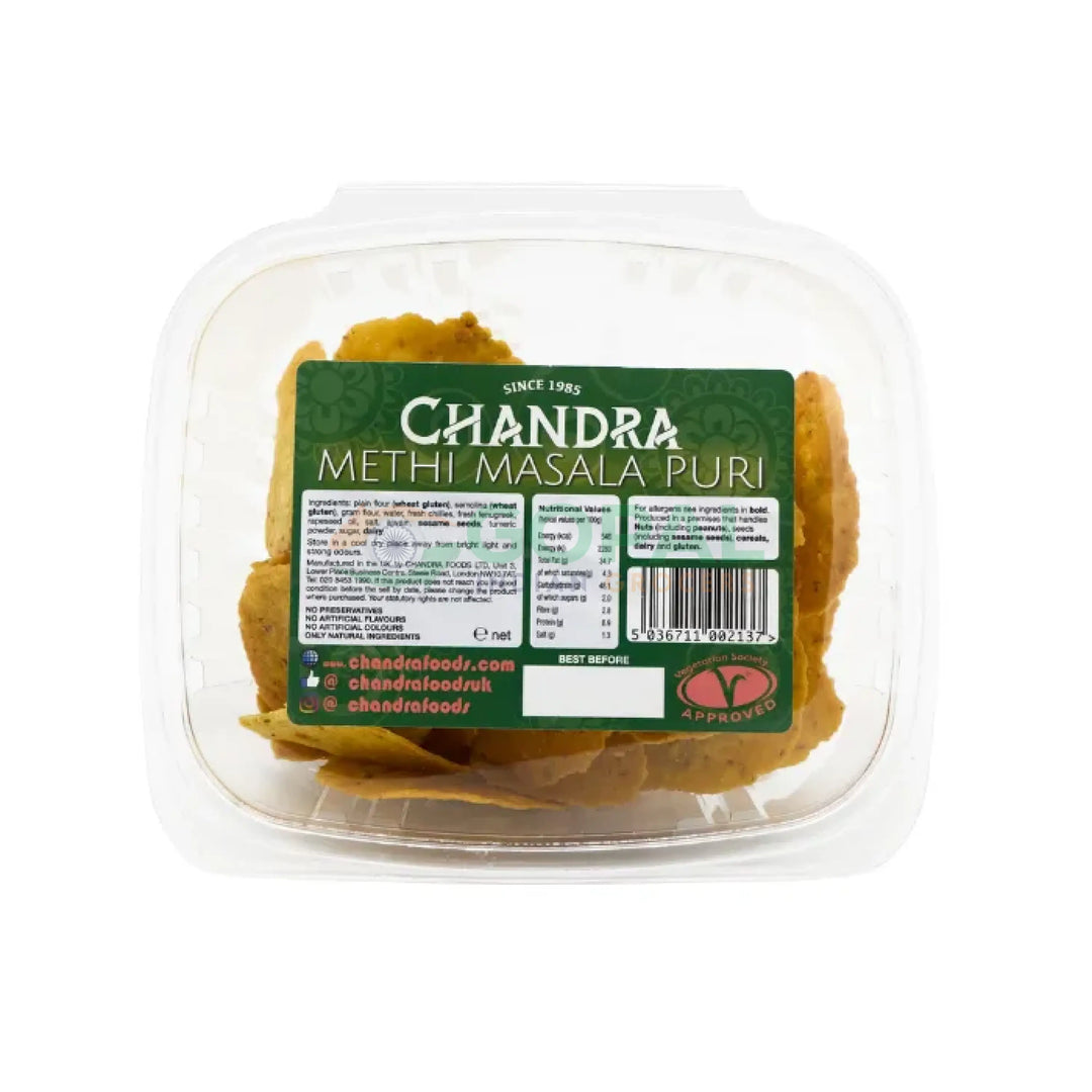 Chandra’s Methi Masala Puri 175g - Other Snacks