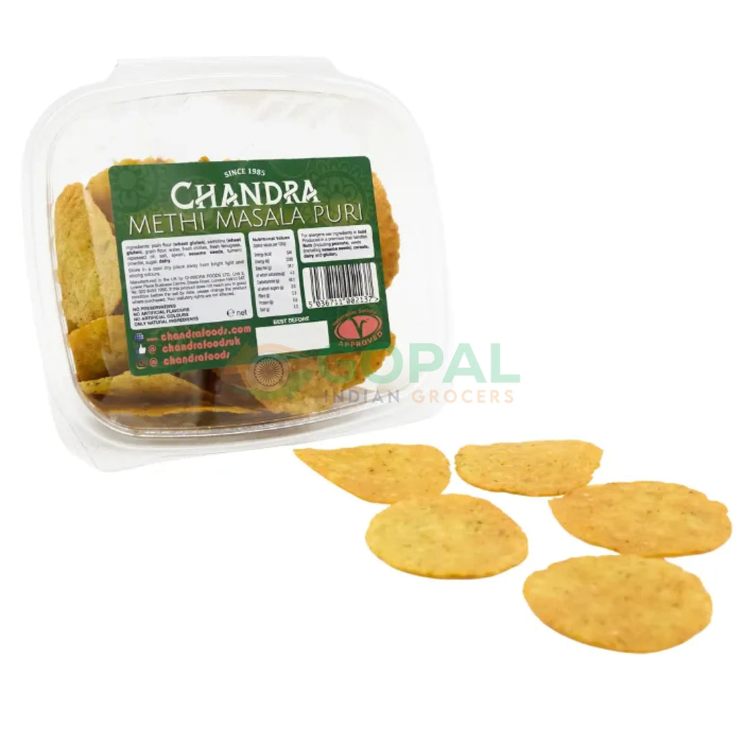 Chandra’s Methi Masala Puri 175g - Other Snacks
