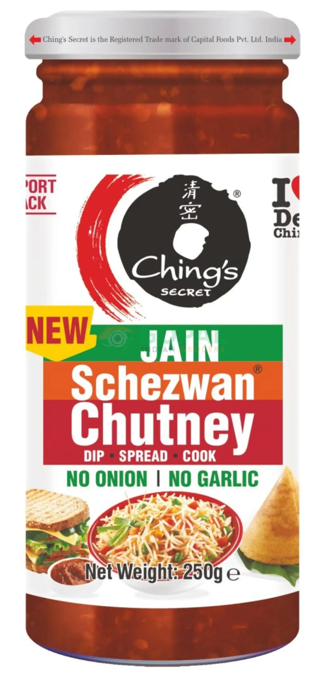 Ching’s Secret Jain Schezwan Chutney 250g - Chutney