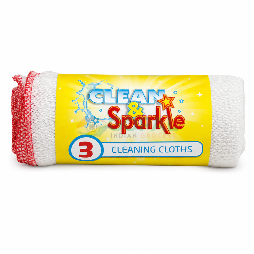 Clean & Sparkle Cleaning Cloths 3Pcs - Cleaning Products