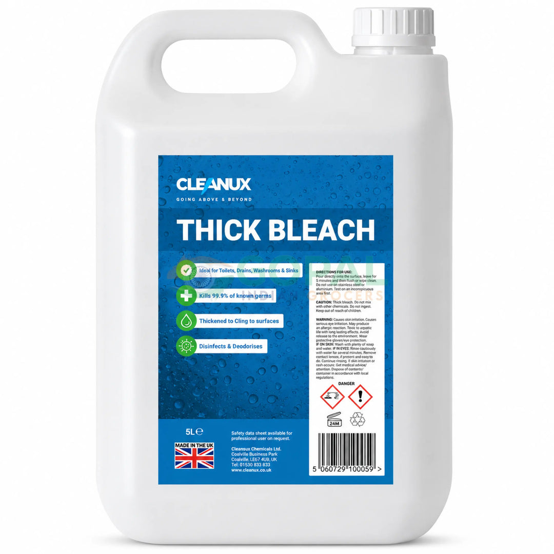 Cleanux Thick Bleach 5L - Cleaning Products