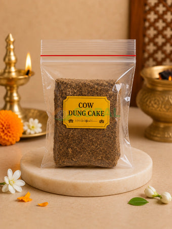 Cow Dung Cake (For Pooja & Hawan Use) - Pooja Essentials