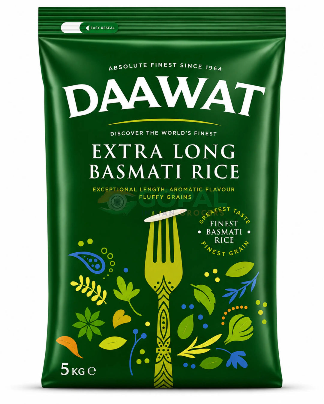 Daawat Extra Long Basmati Rice 5Kg - Basmati Rice