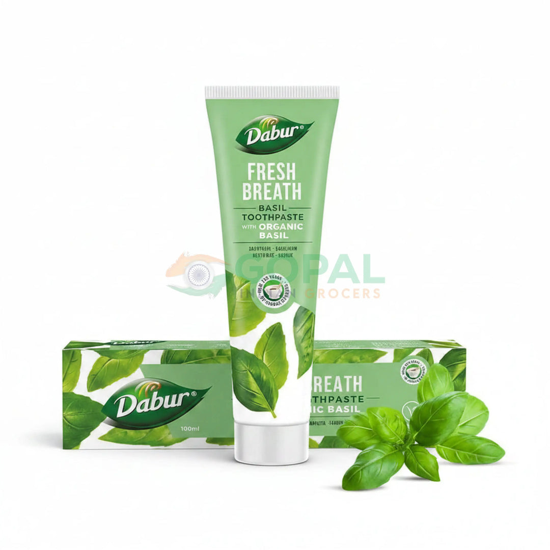 Dabur Herbal Toothpaste Organic Basil 100ml - Dental Care