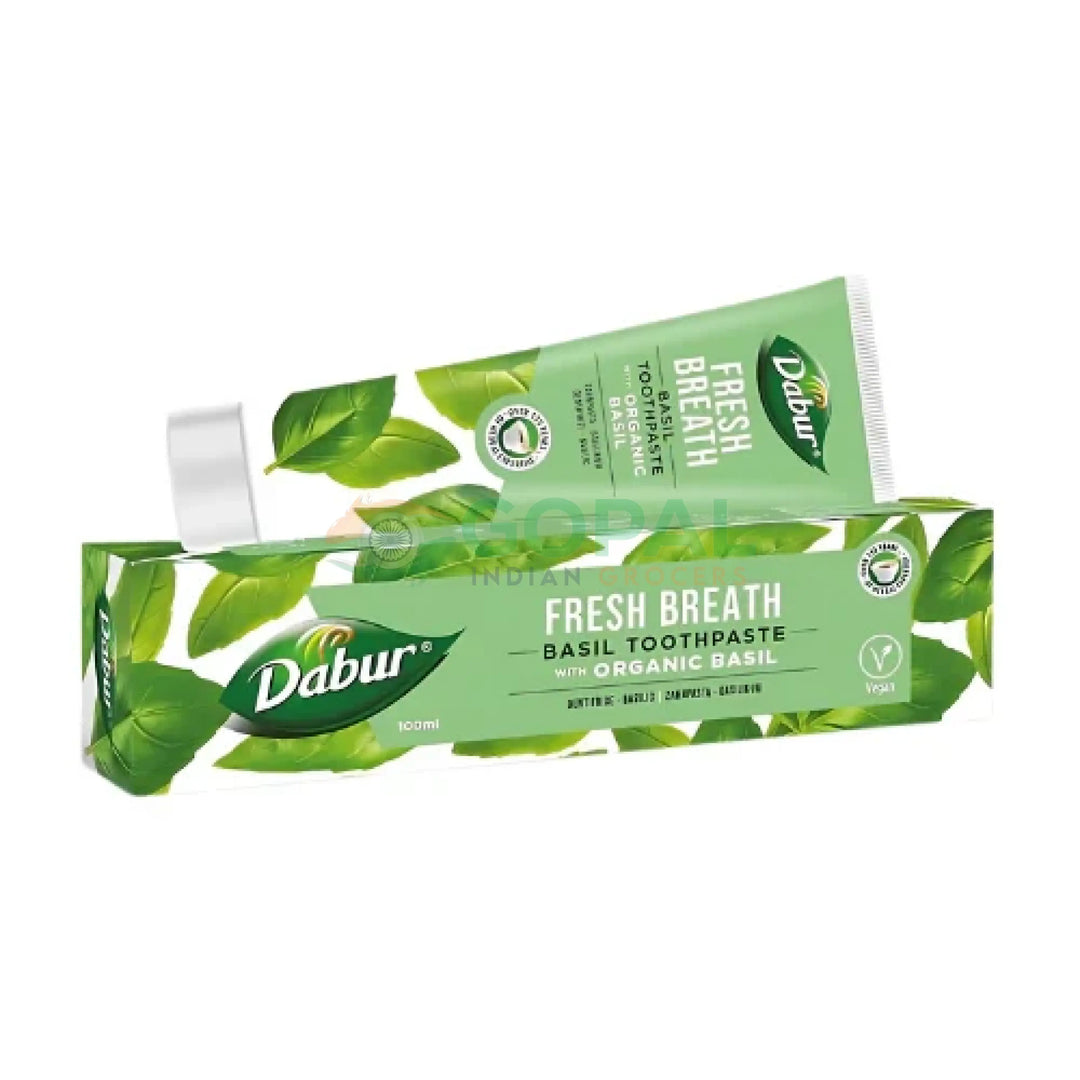 Dabur Herbal Toothpaste Organic Basil 100ml - Dental Care