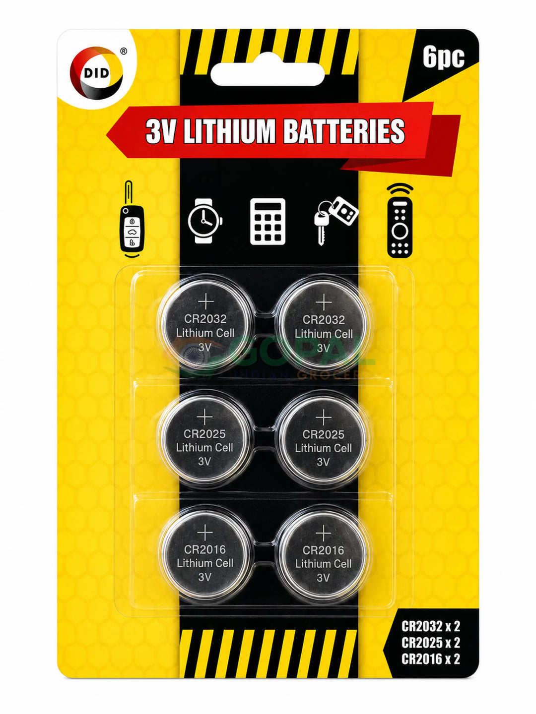 DID 3V Lithium Batteries 6Pcs - Other Essentials