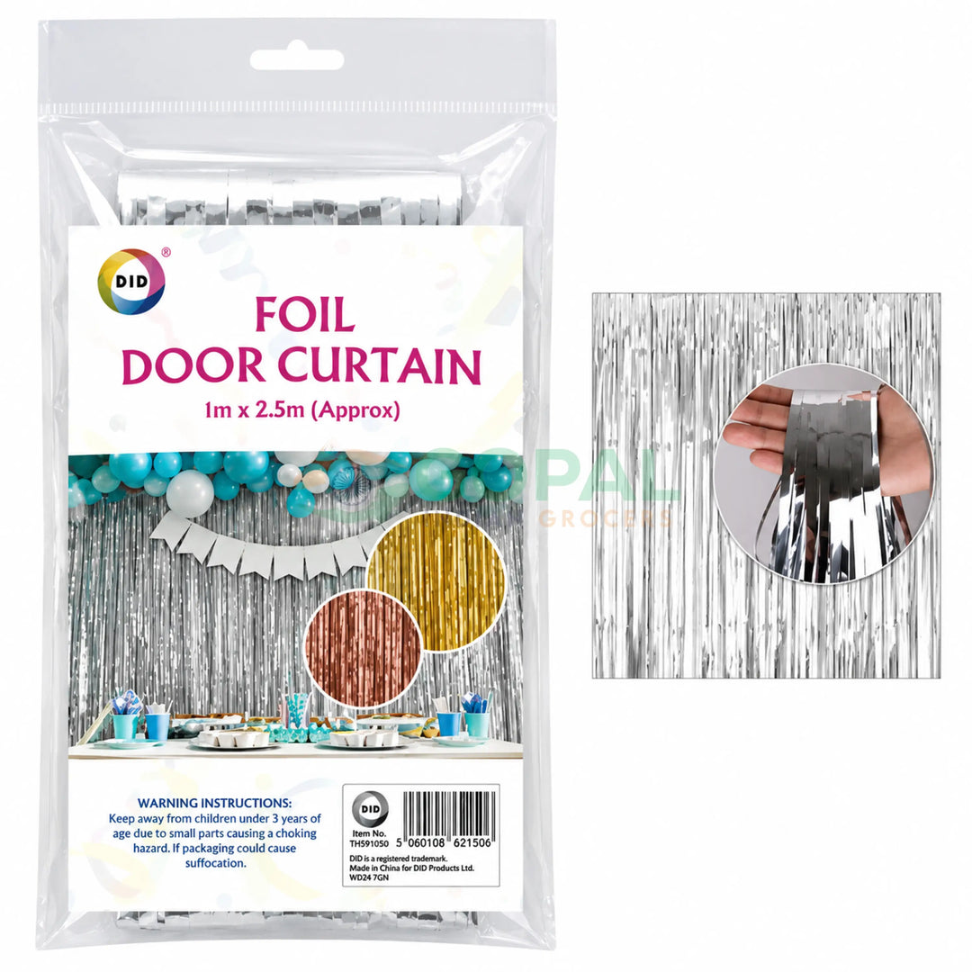 DID Metallic Foil Door Curtain (1m x 2.5m) - Other Essentials