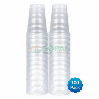DID Plastic Cups 180cc (100Pcs) - Clear - Disposables