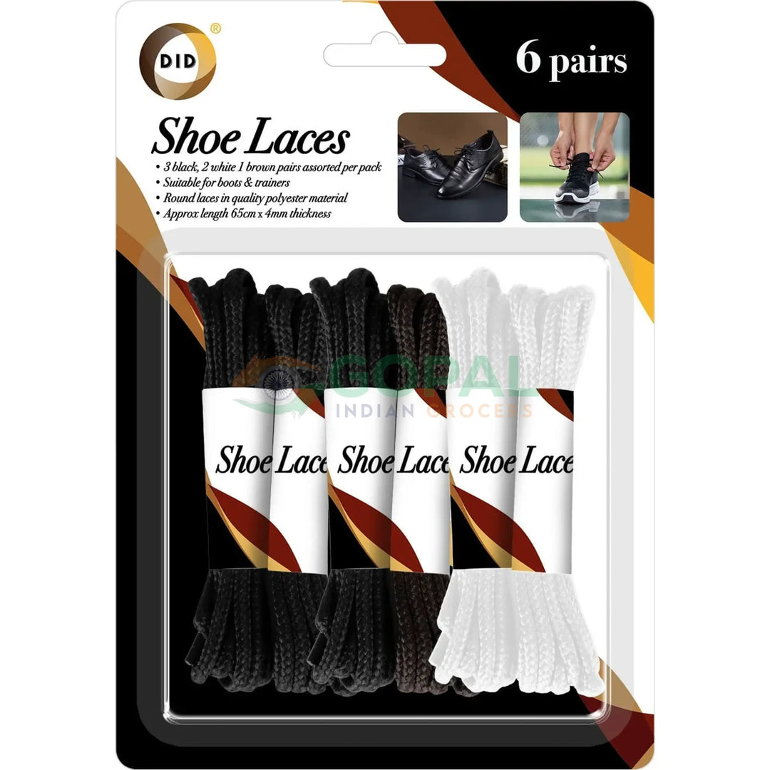 DID Shoe Laces (6 Pairs) - Other Essentials