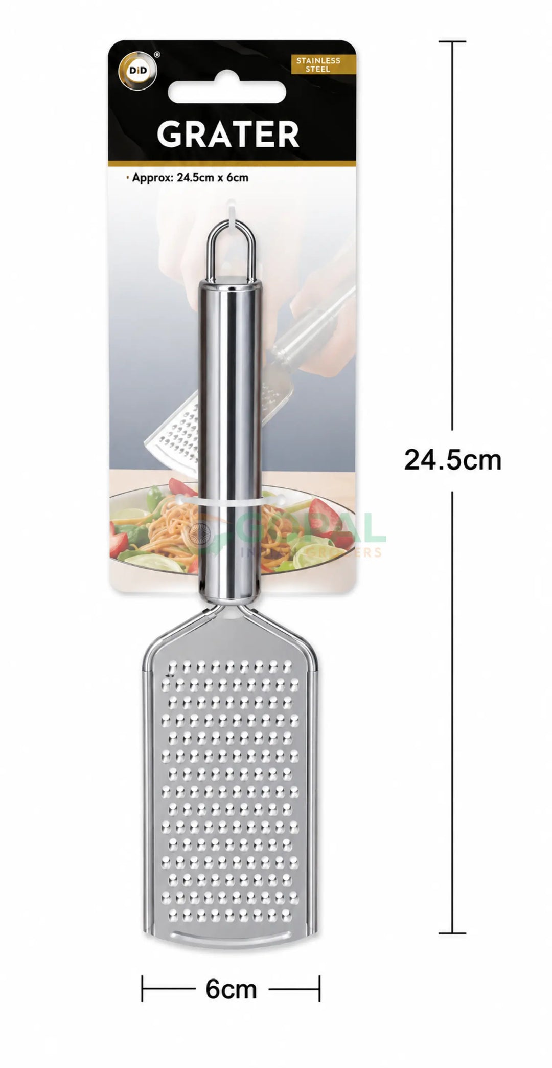 DID Stainless steel grater 24.5cm x 6cm - Kitchen Utensils