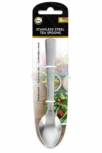 DID Stainless Steel Teaspoons 6Pcs - Kitchen Utensils