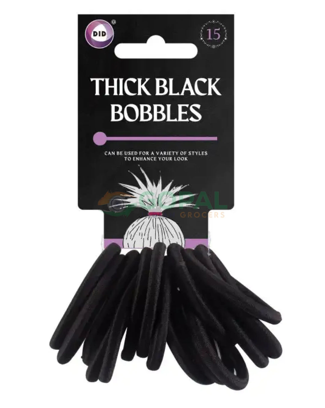 DID Thick Black Bobbles 15Pcs - Other Essentials
