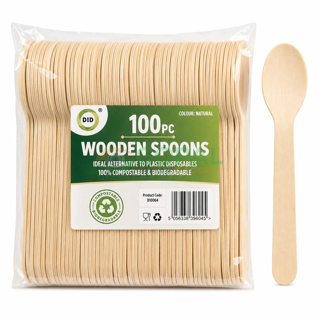 DID Wooden Spoons 100Pcs - Disposables