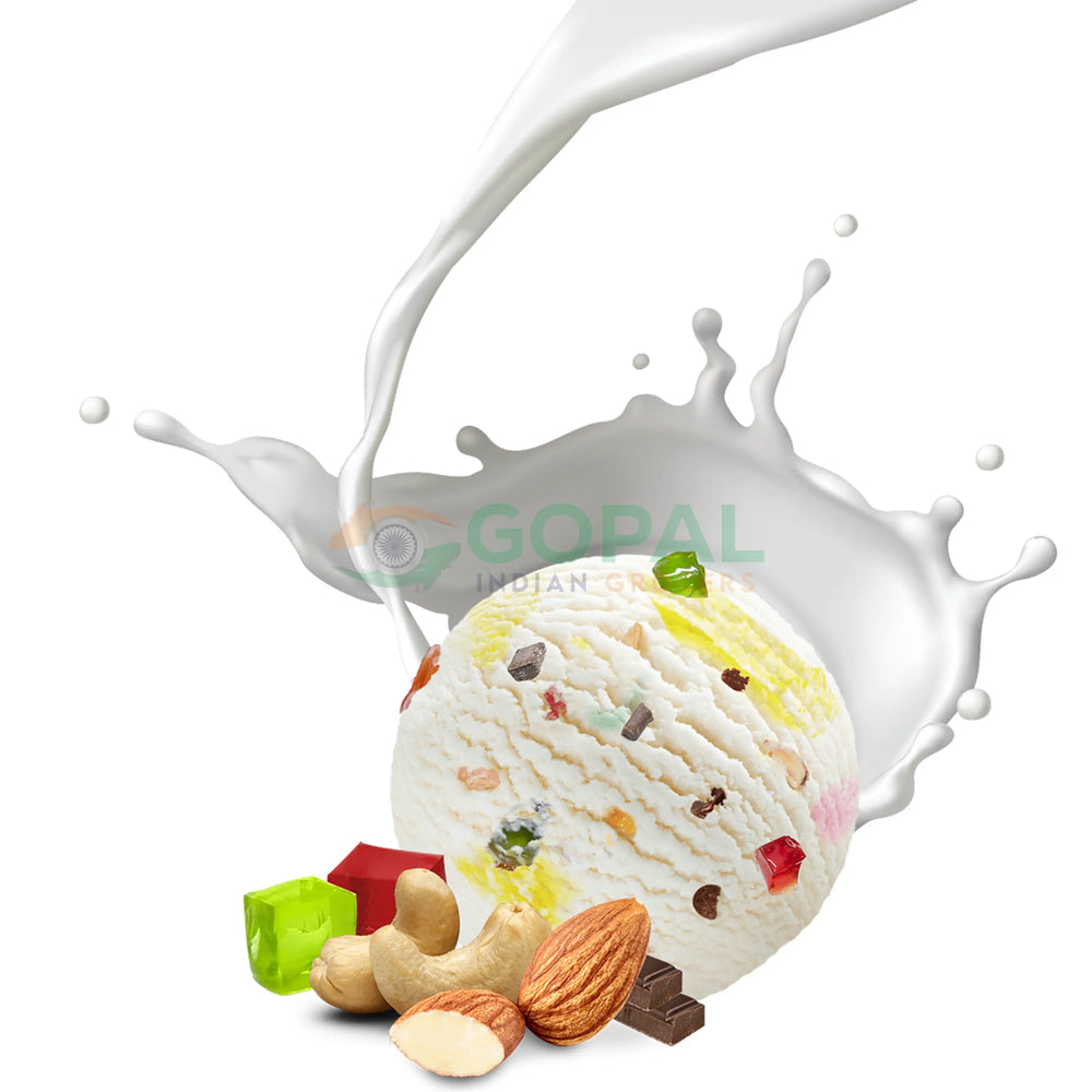Divine American Dry Fruit Ice Cream 1L - Ice Cream & Kulfi