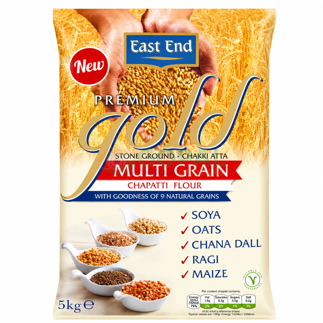 EEF Premium Gold Multigrain Chapati Atta 5kg - Chappati Flour