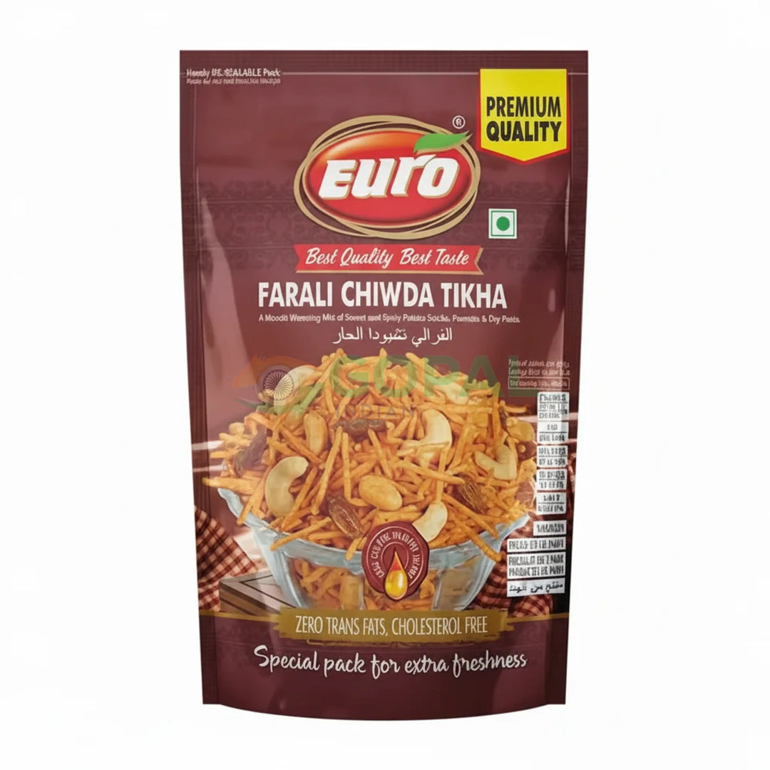 Euro Farali Chiwda Tikha 300g - Farali Snacks