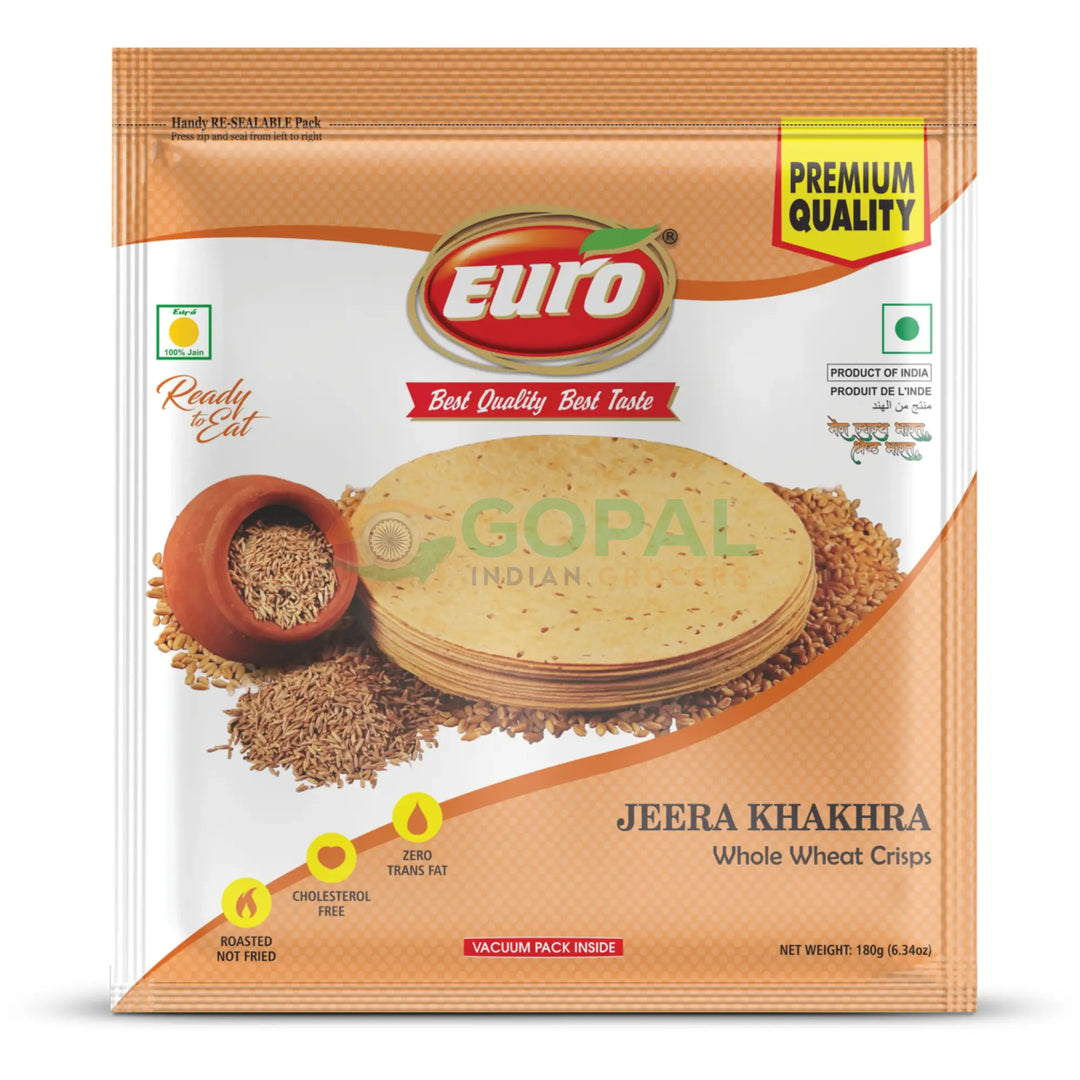 Euro Jeera Khakhra 180g - Khakhra